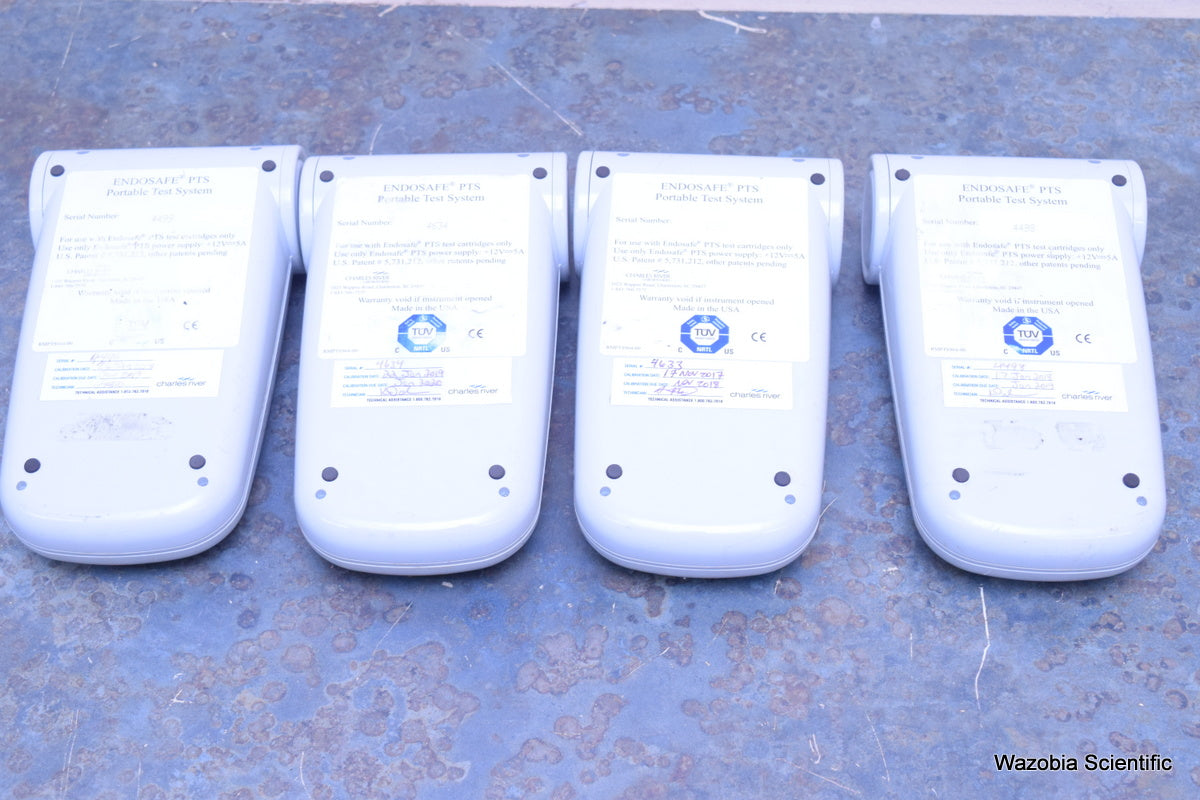 4 CHARLES RIVER LABORATORIES ENDOSAFE PTS PORTABLE TEST SYSTEM READER ENDOTOXIN