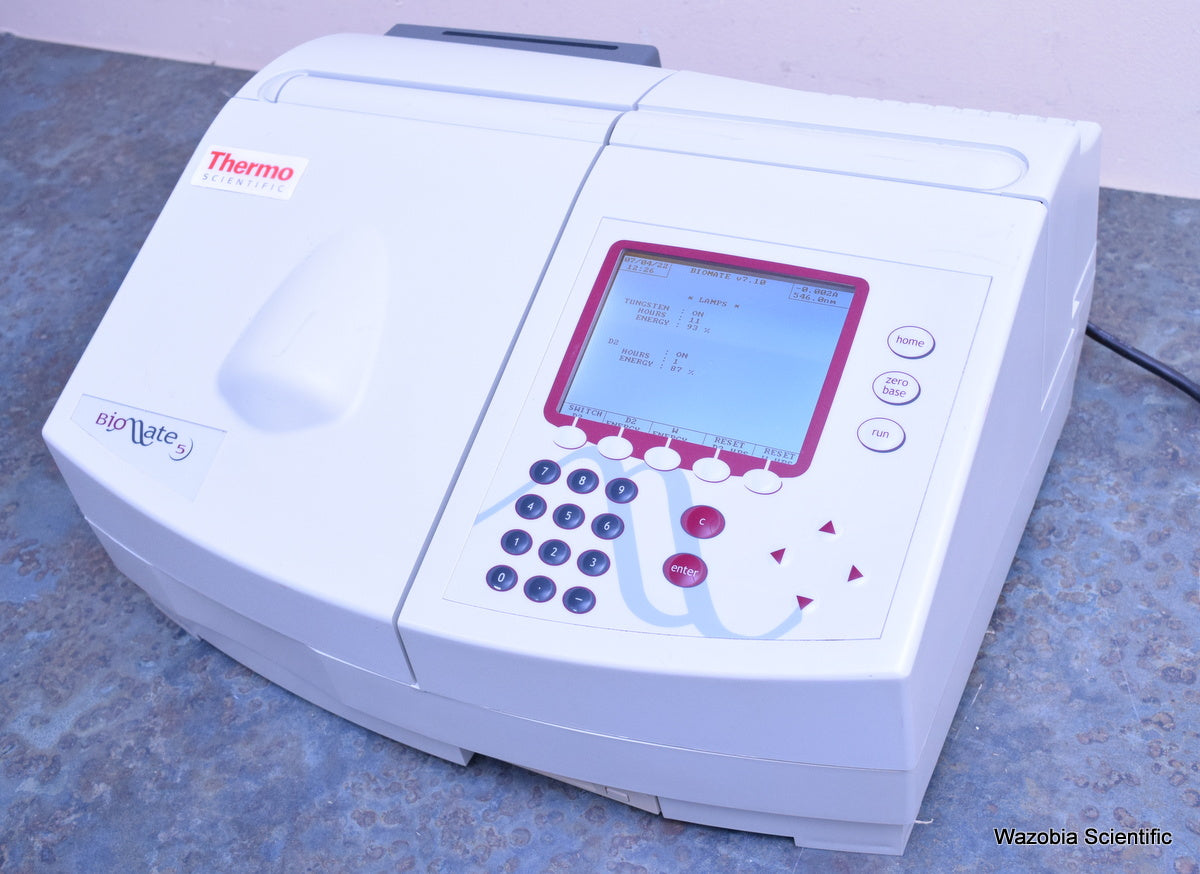 THERMO SCIENTIFIC BIOMATE 5 SPECTROPHOTOMETER HELIOS BIOMATE 9423 BIO 1202E