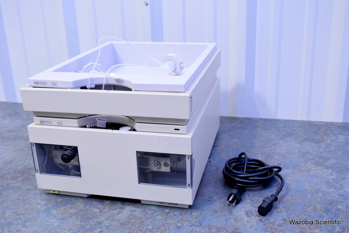 AGILENT HP 1100 SERIES HPLC G1312A BINARY PUMP AND SAMPLE TRAY