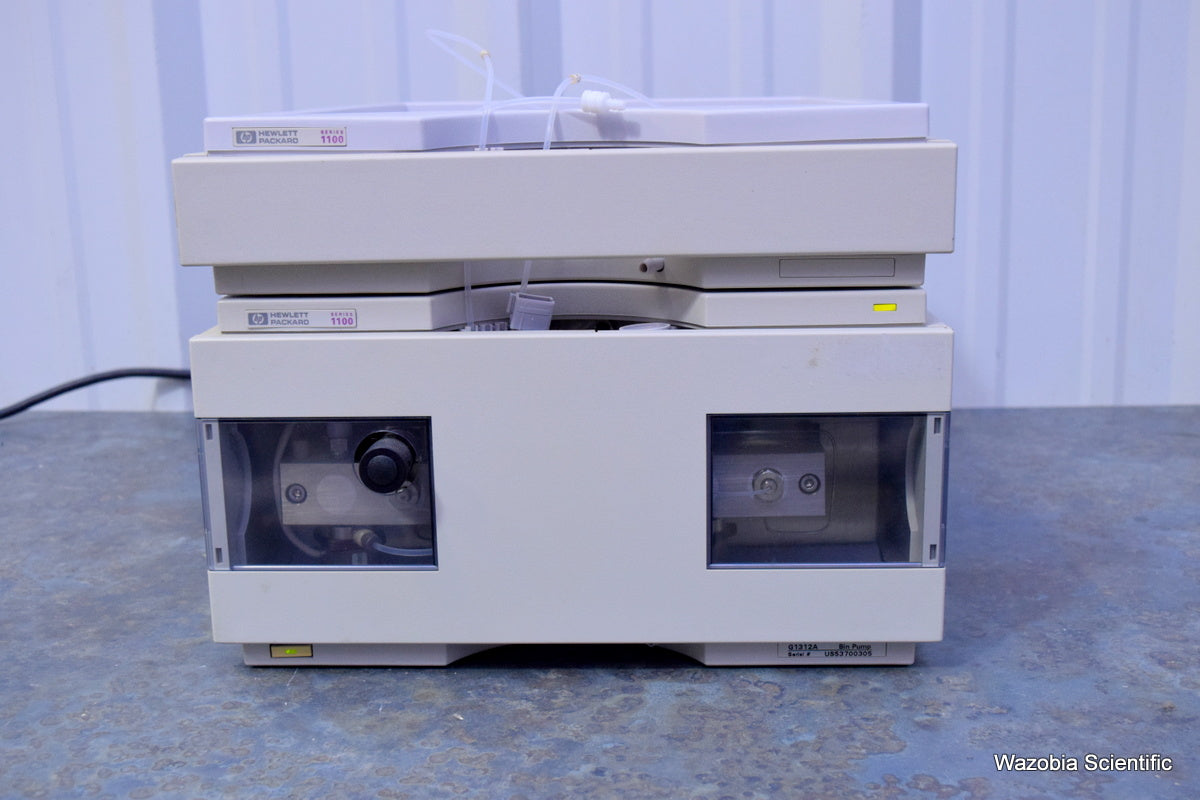 AGILENT HP 1100 SERIES HPLC G1312A BINARY PUMP AND SAMPLE TRAY