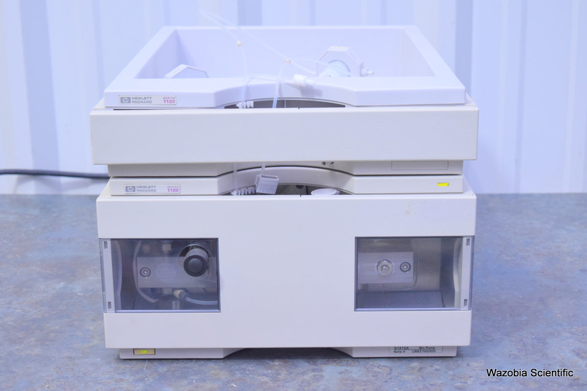 AGILENT HP 1100 SERIES HPLC G1312A BINARY PUMP AND SAMPLE TRAY