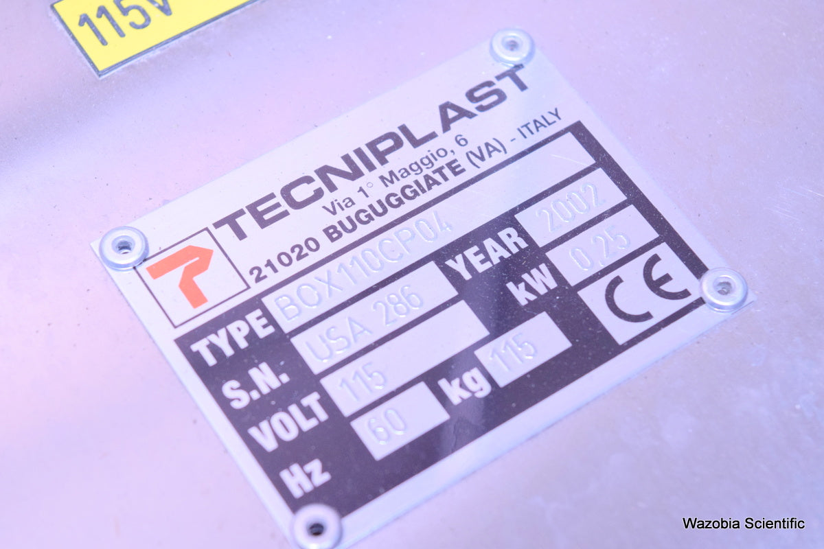 TECHNIPLAST BOX110CP04 SLIMLINE ANIMAL CAGE SYSTEM BLOWER
