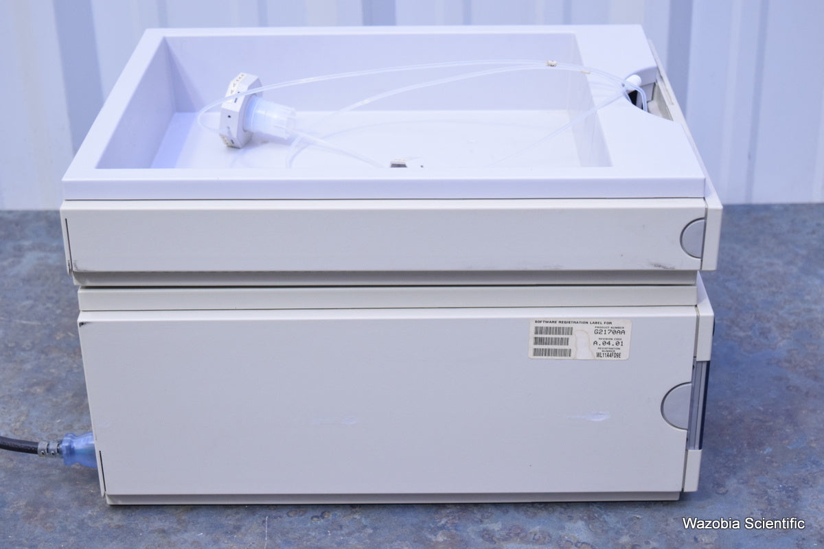 AGILENT HP 1100 SERIES HPLC G1312A BINARY PUMP AND SAMPLE TRAY