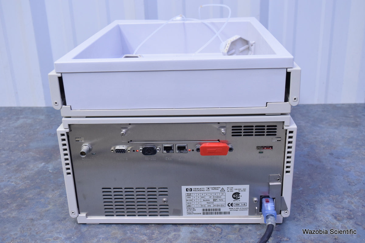 AGILENT HP 1100 SERIES HPLC G1312A BINARY PUMP AND SAMPLE TRAY