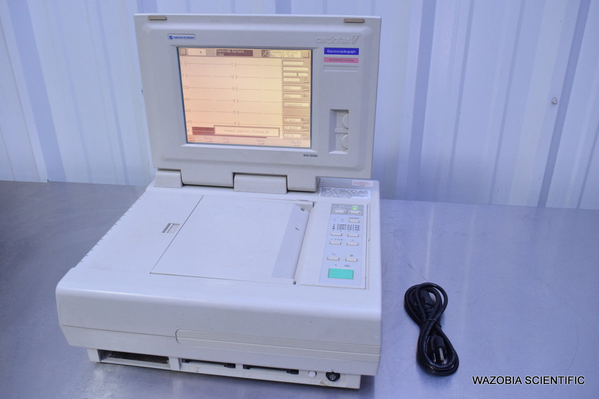 NIHON KOHDEN  CARDIOFAX V ELECTROCARDIOGRAPH ECG-9320A
