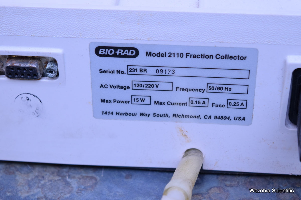 BIO-RAD MODEL 2110 FRACTION COLLECTOR FPLC