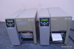 2 ZEBRA STRPE S4M THERMAL LABEL PRINTER S4M00-2001-1100T