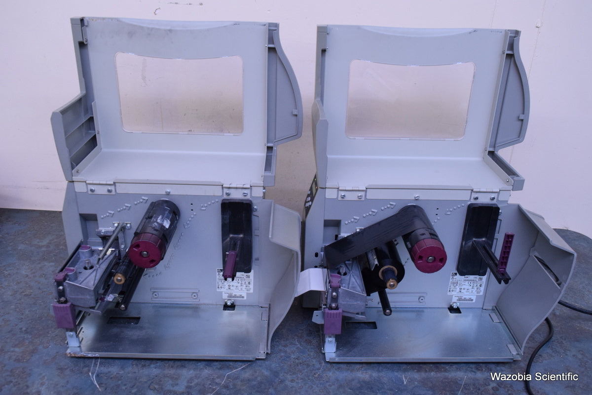 2 ZEBRA STRPE S4M THERMAL LABEL PRINTER S4M00-2001-1100T