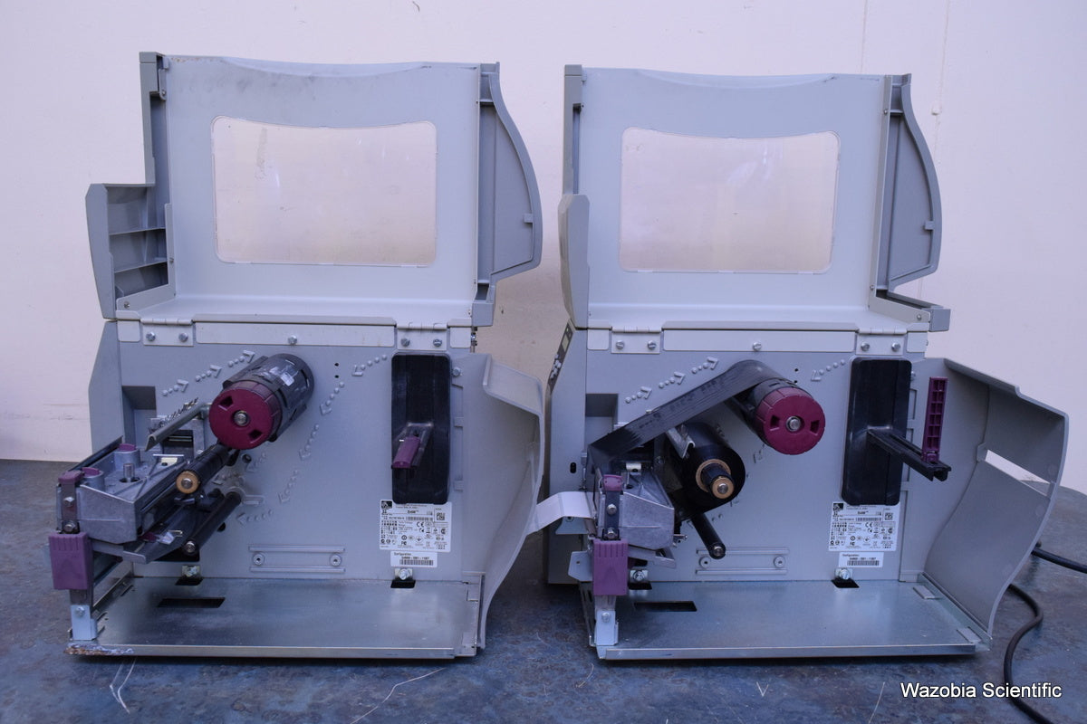 2 ZEBRA STRPE S4M THERMAL LABEL PRINTER S4M00-2001-1100T