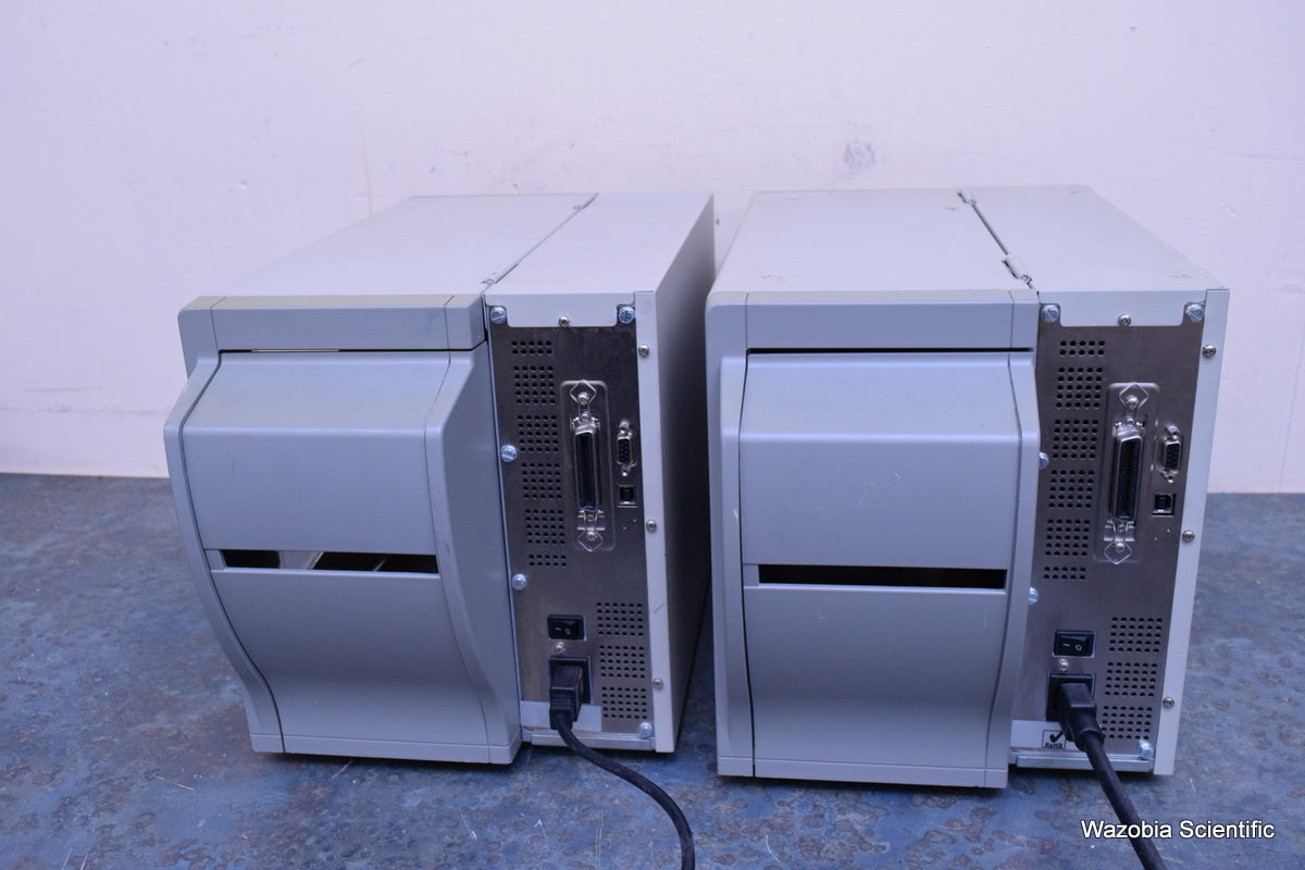 2 ZEBRA STRPE S4M THERMAL LABEL PRINTER S4M00-2001-1100T