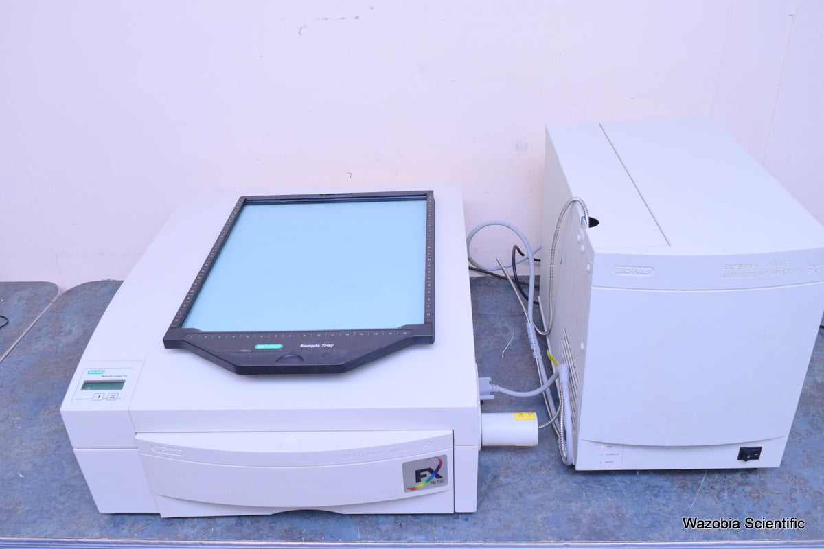BIO-RAD MOLECULAR IMAGER FX WITH SAMPLE TRAY EXTERNAL LASER