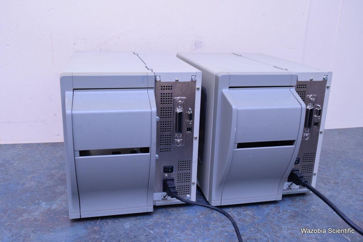 2 ZEBRA STRPE S4M THERMAL LABEL PRINTER S4M00-2001-1100T