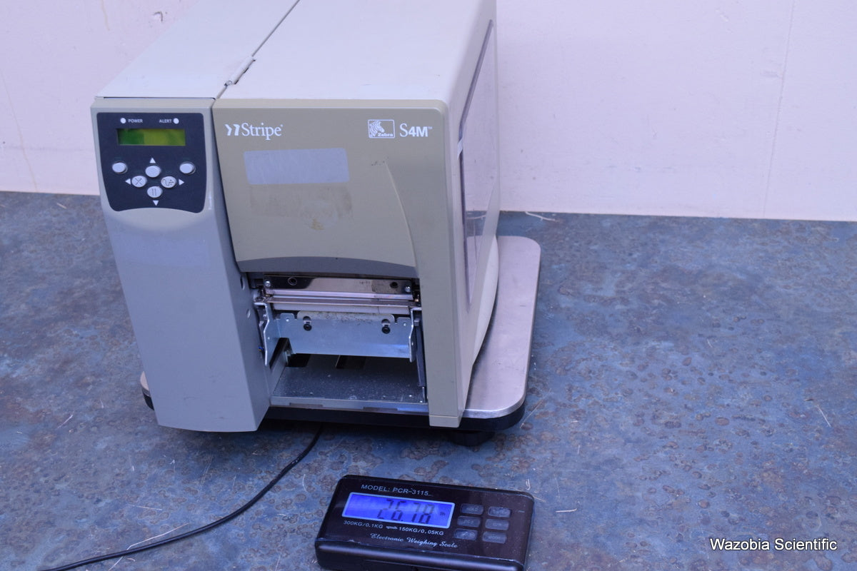 2 ZEBRA STRPE S4M THERMAL LABEL PRINTER S4M00-2001-1100T