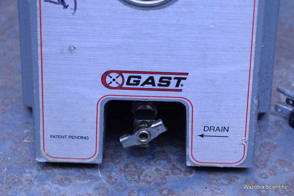 GAST VACUUM PUMP 5BA-1-G482X 1/3HP 1725 RPM EMERSON CA55NXCRJ-1776 G482X