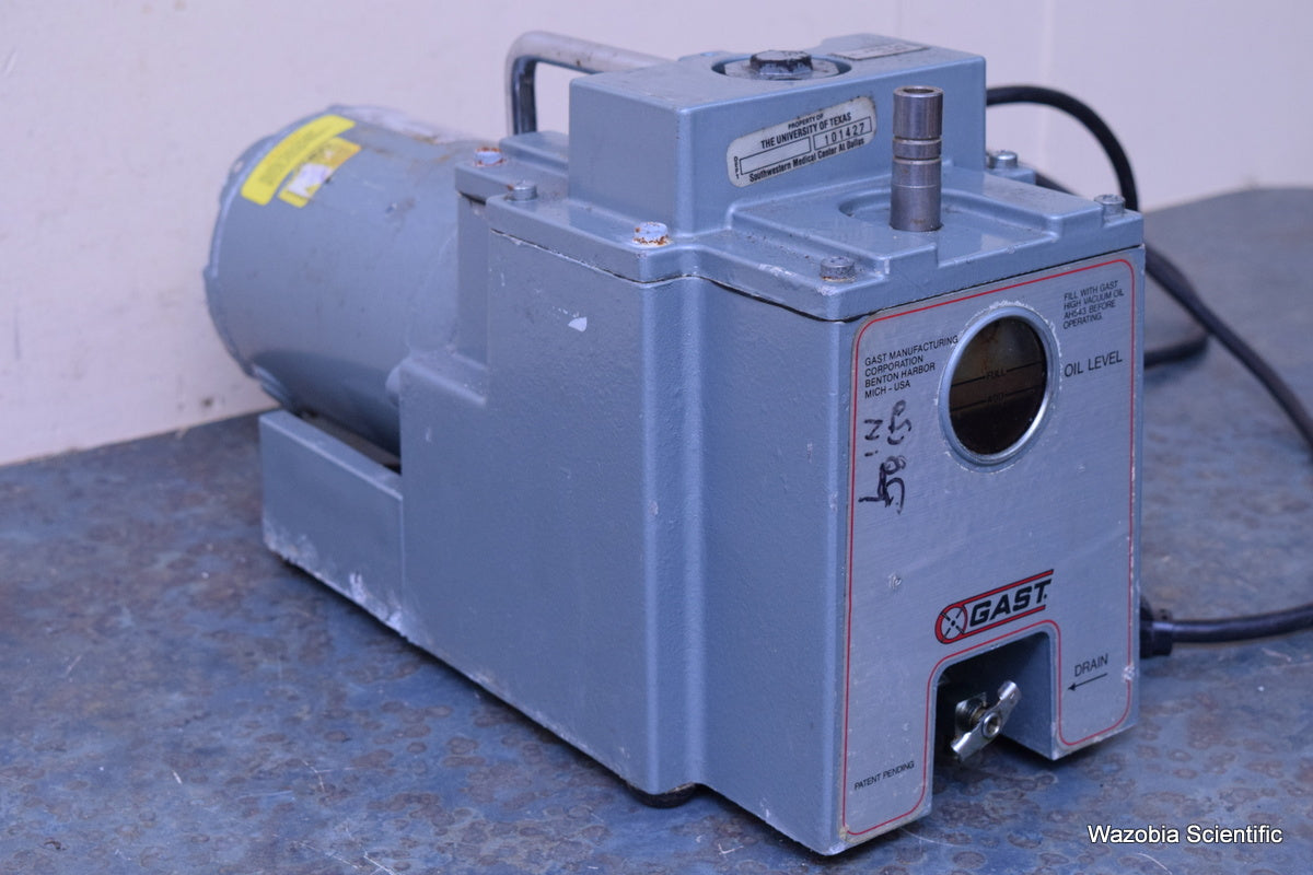 GAST VACUUM PUMP 5BA-1-G482X 1/3HP 1725 RPM EMERSON CA55NXCRJ-1776 G482X