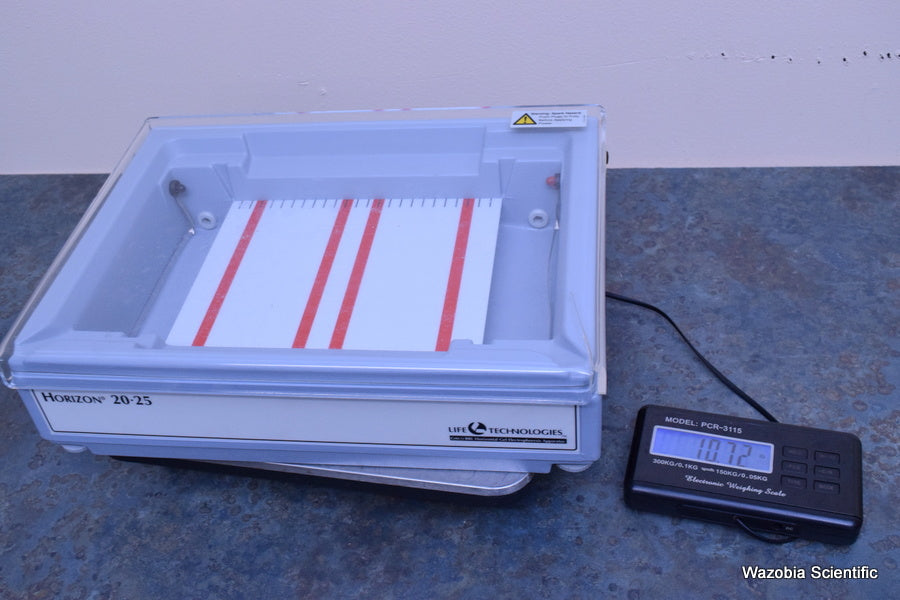 LIFE TECHNOLOGIES GIBCO BRL MODEL HORIZON 20 25 HORIZONTAL GEL ELECTROPHORESIS