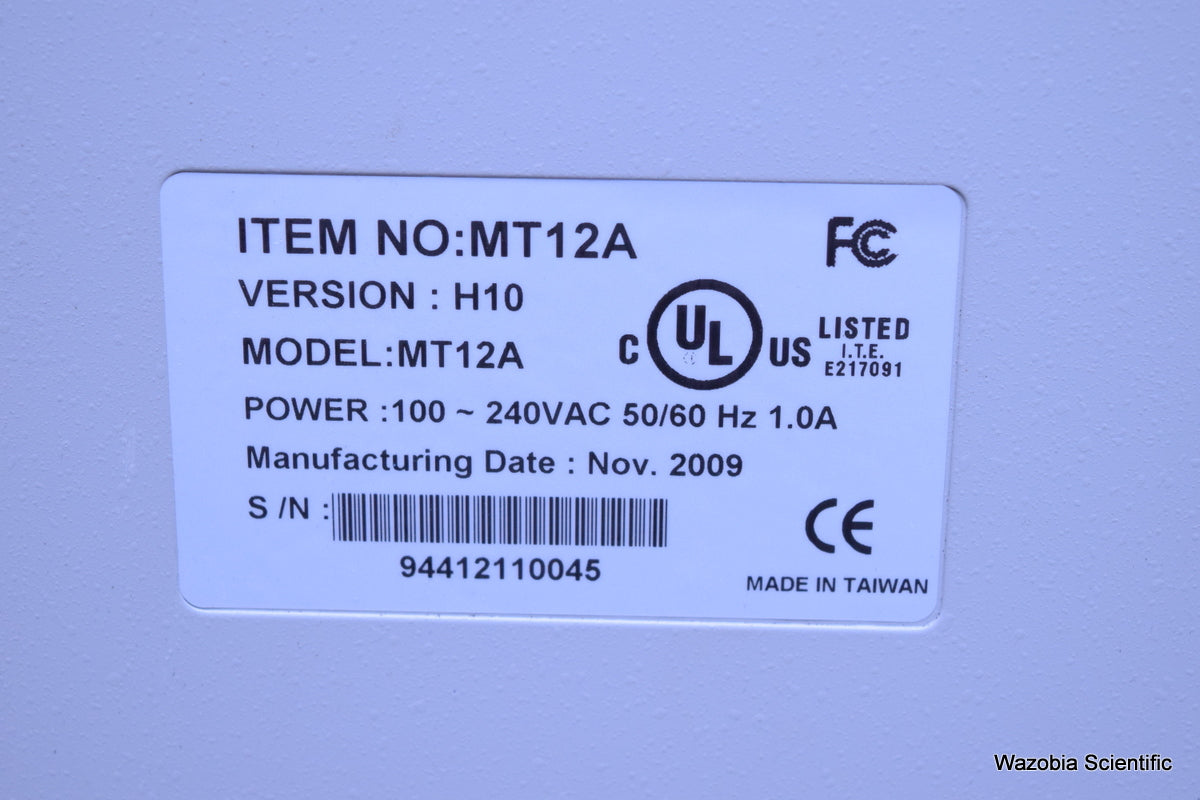 VIDEO MONITOR MT12A VERSION H10