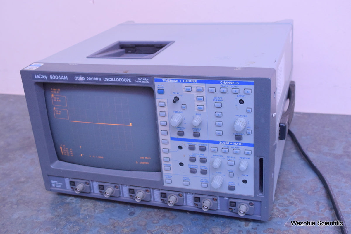 LECROY 9304AM QUAD 200 MHZ OSCILLOSCOPE 100 MB/S 200 KPTS/CH