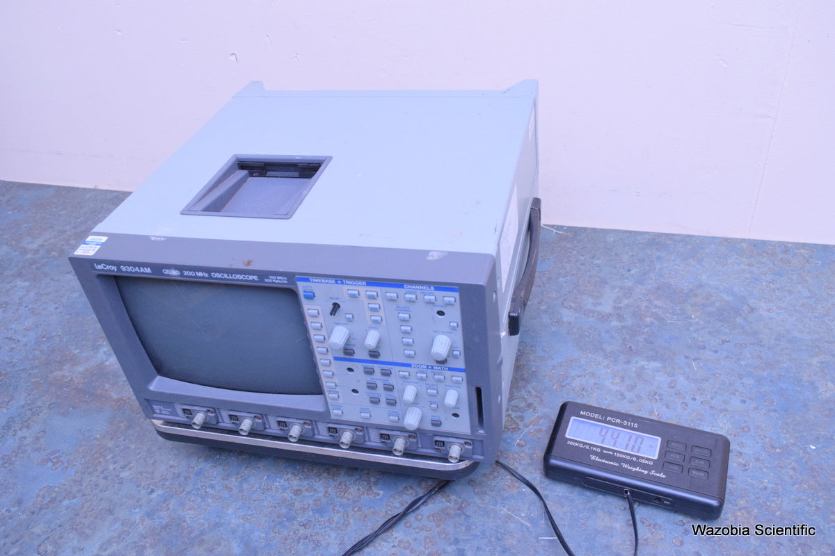 LECROY 9304AM QUAD 200 MHZ OSCILLOSCOPE 100 MB/S 200 KPTS/CH