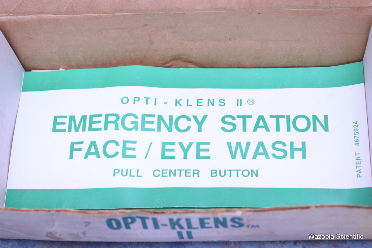 OPTI-KLENS II EYEWASH FOUNTAIN FAUCET MOUNTED EMERGENCY EYEWASH