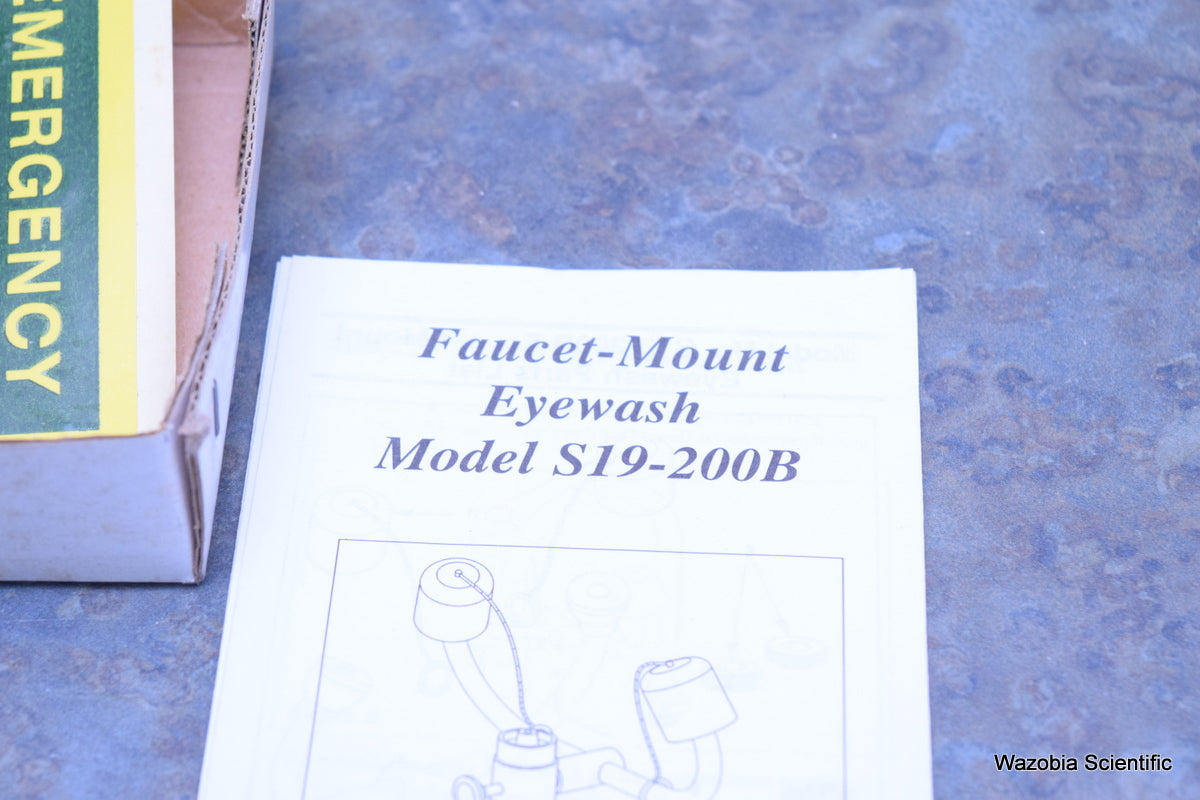 BRADLEY FISHER SCIENTIFIC FAUCET-MOUNT EYEWASH S19-200B 1 STEP 19-150-0470