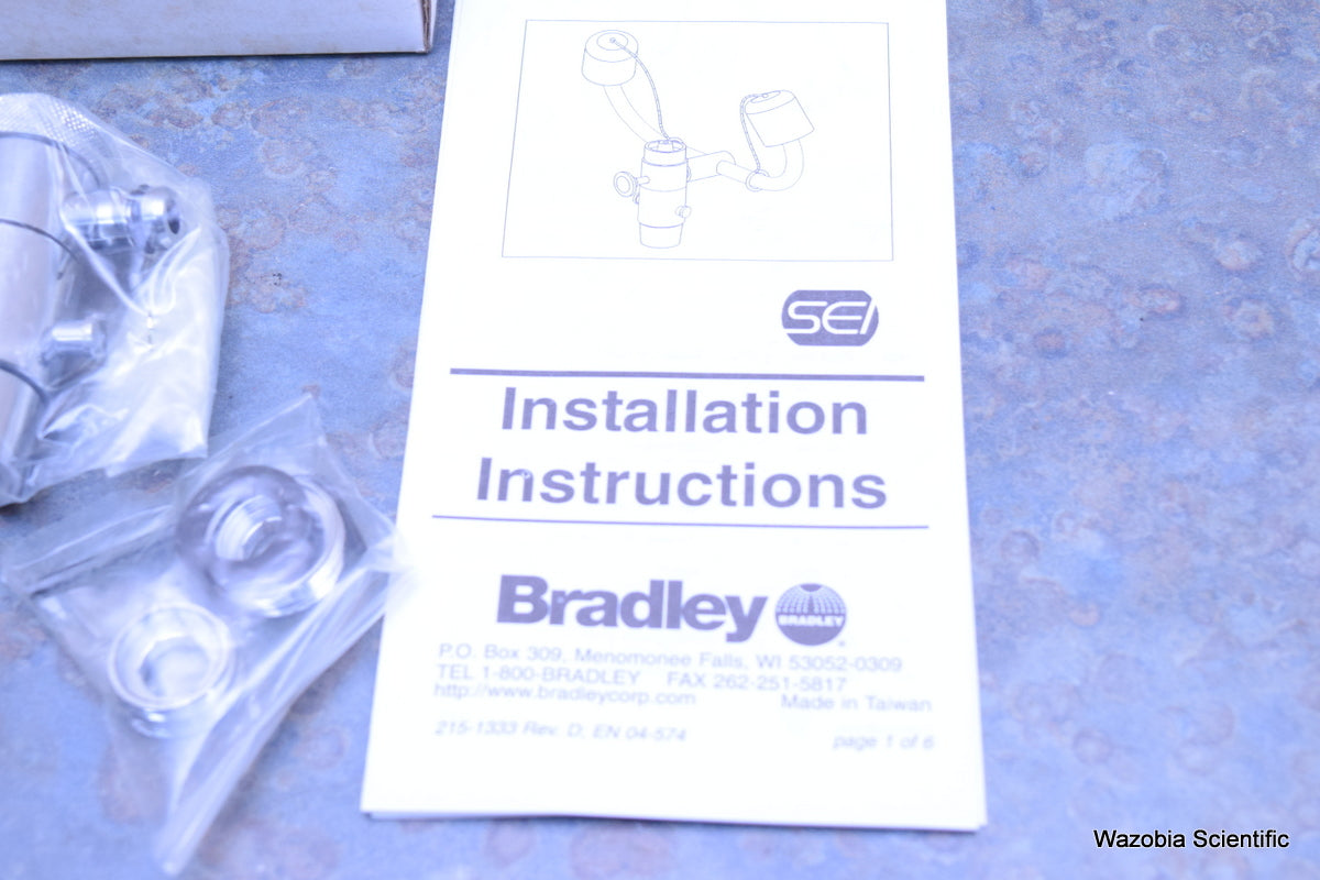 BRADLEY FISHER SCIENTIFIC FAUCET-MOUNT EYEWASH S19-200B 1 STEP 19-150-0470