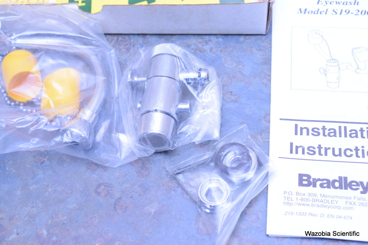 BRADLEY FISHER SCIENTIFIC FAUCET-MOUNT EYEWASH S19-200B 1 STEP 19-150-0470