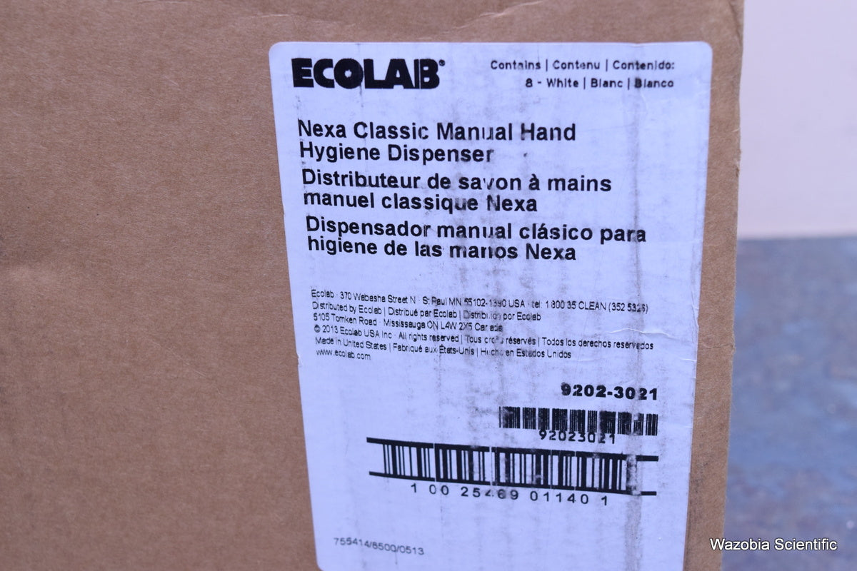 NEW ECOLAB NEXA CLASSIC MANUAL HAND HYGIENE DISPENSER 9202-3021 8PCS