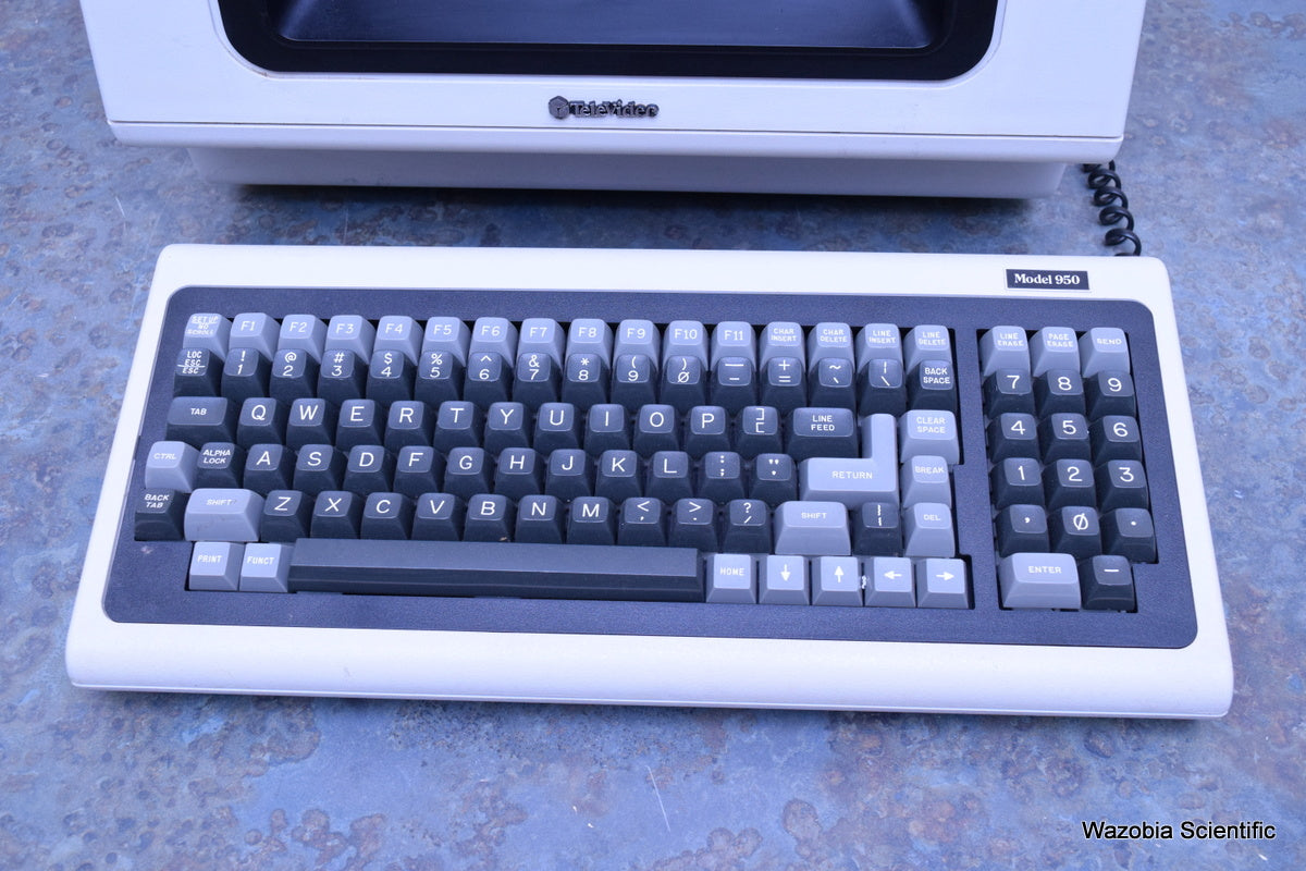 TELEVIDEO 950 VIDEO DISPLAY TERMINAL OPERATOR WITH SOFT COPY PDF MANUAL