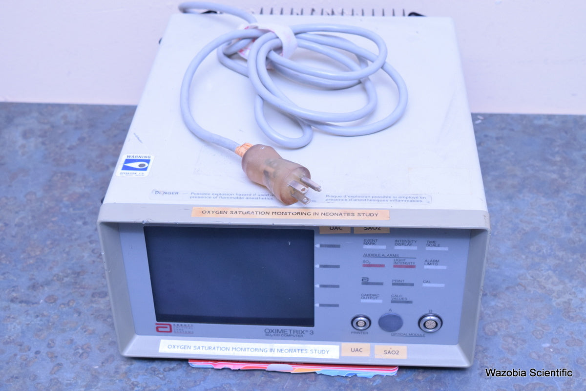 ABBOTT CRITICAL CARE SYSTEMS OXIMETRIX 3 SO2/CO COMPUTER