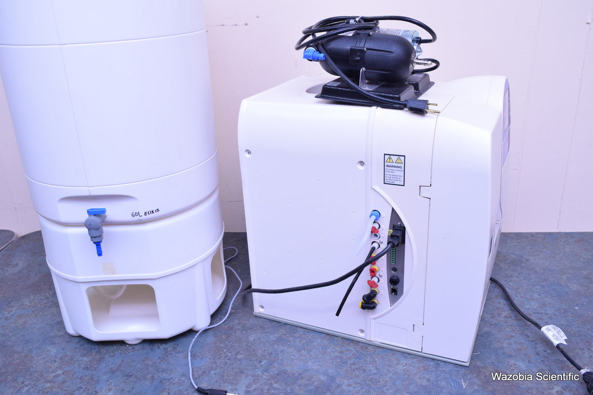 MILLIPORE ELIX 15 WATER PURIFICATION SYSTEM ZRX0015T0 WITH TANK 60 LITER PE TANK