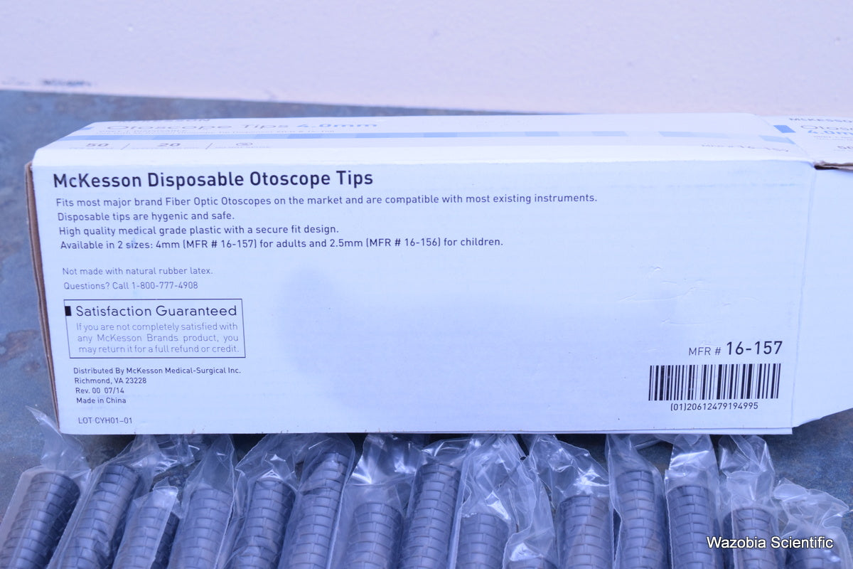 MCKESSON OTOSCOPE TIPS 4.0 MM 16-157 FOR USE WITH DISPENSER 16-158 1000/BOX
