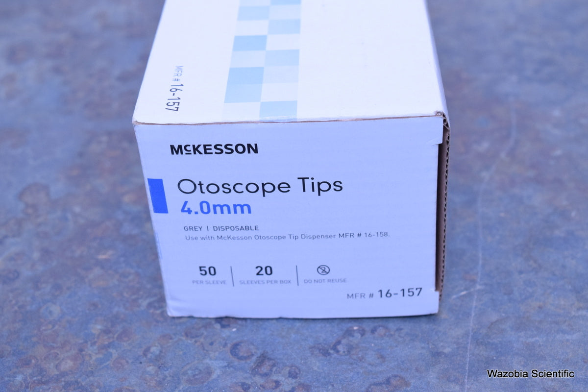 MCKESSON OTOSCOPE TIPS 4.0 MM 16-157 FOR USE WITH DISPENSER 16-158 1000/BOX