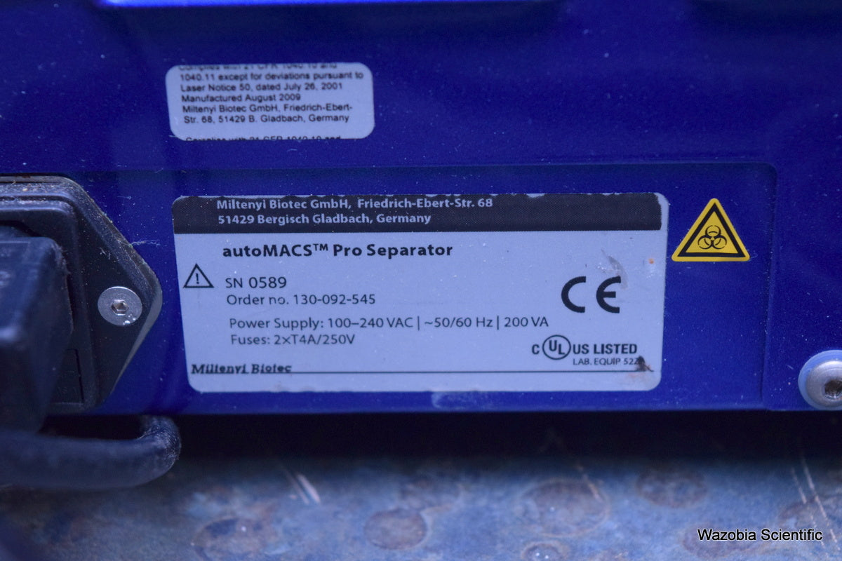 MILTENYI BIOTEC AUTOMACS PRO SEPARATOR 130-092-545