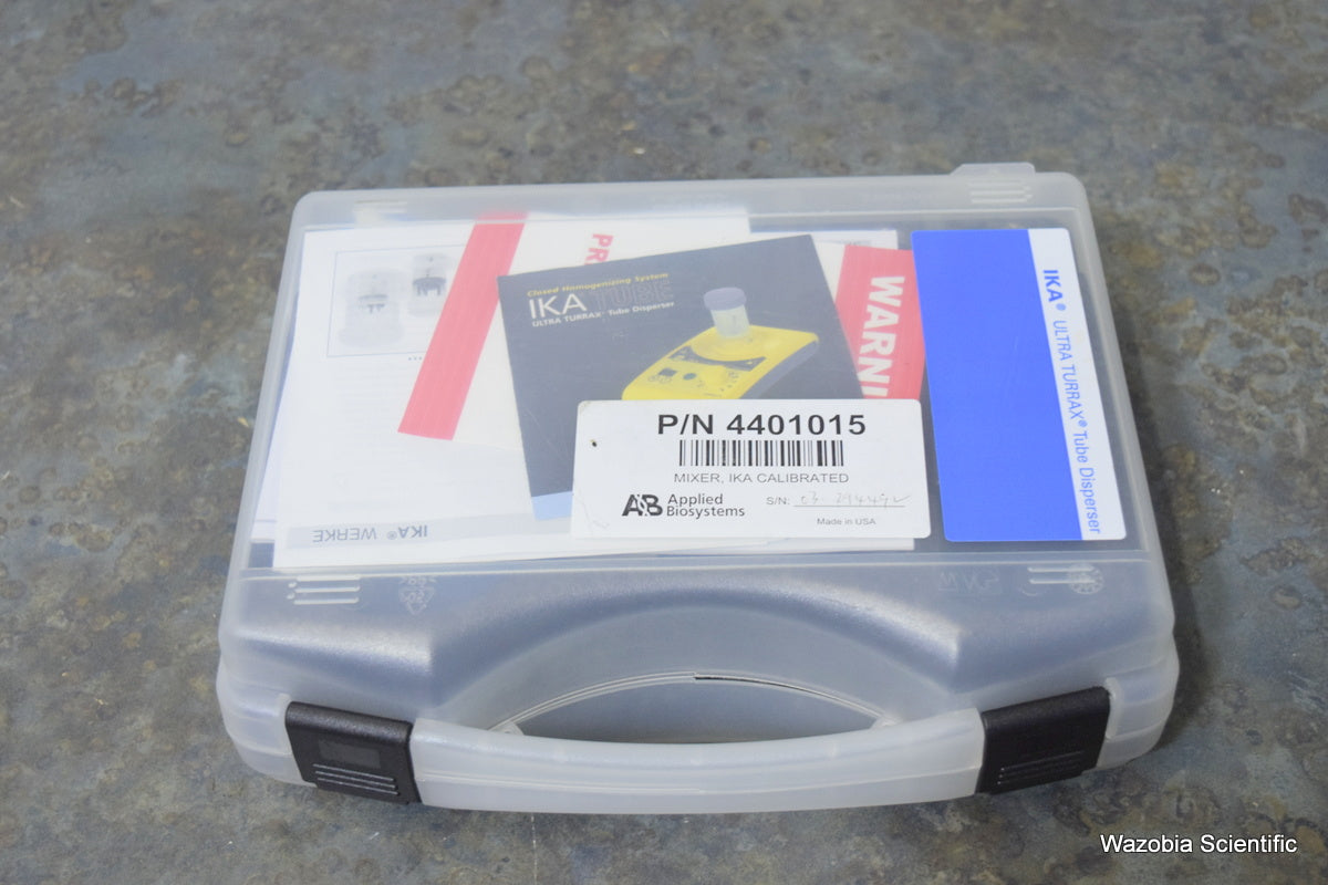 IKA WORKS ULTRA TURRAX TUBE DRIVE KIT UT TD S1 BIOSYSTEM