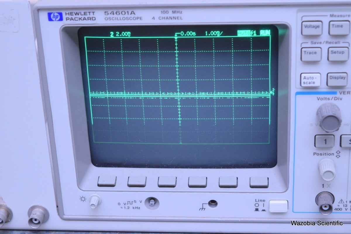 HP HEWLETT PACKARD 54601A OSCILLOSCOPE 100 MHZ 4 CHANNEL WITH 54658A MEASUREMENT