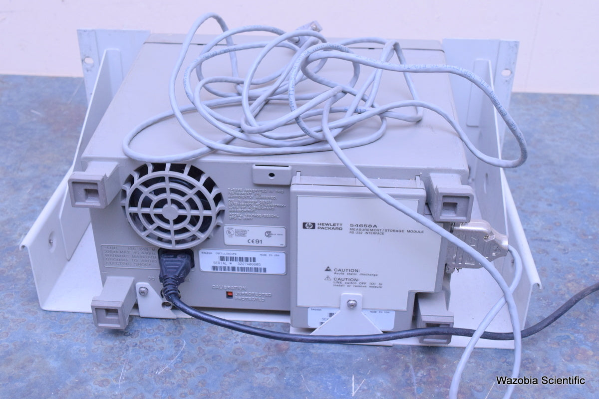 HP HEWLETT PACKARD 54601A OSCILLOSCOPE 100 MHZ 4 CHANNEL WITH 54658A MEASUREMENT