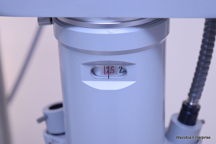 CARL ZEISS OPMI-7  SURGICAL MICROSCOPE  ZIIP NO. 63509SUPER-LUX  40 FOOTSWITCH