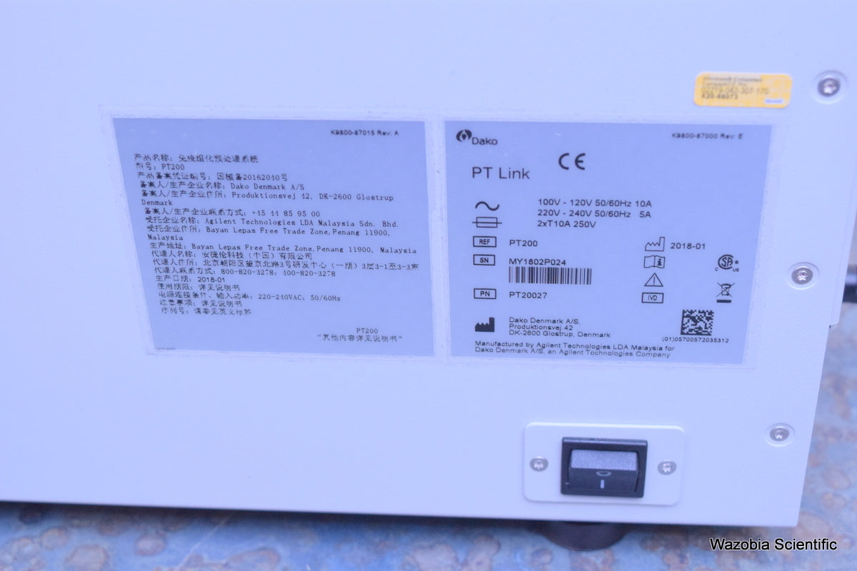 AGILENT DAKO PT LINK PT200 FOR PRE-TREATMENT  DEPARAFFINIZATION REHYDRATION EPIT