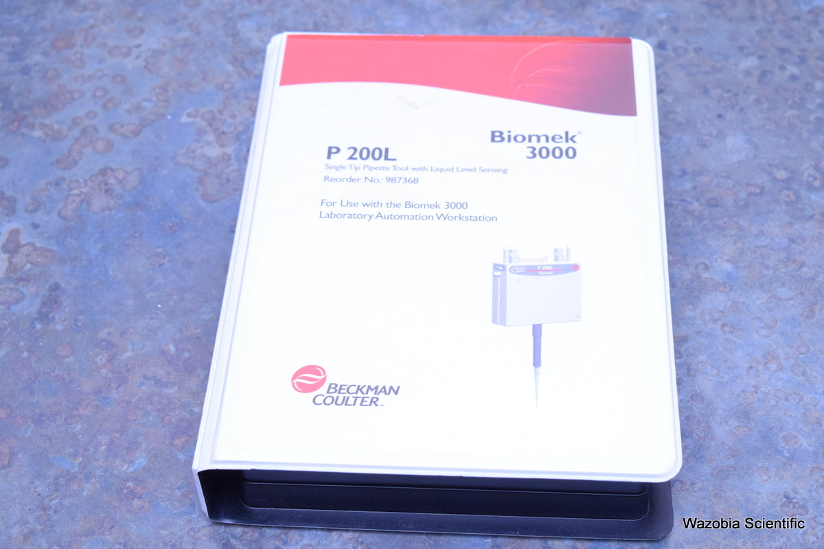 BECKMAN COULTER BIOMEK 3000 P 200L SINGLE TIP PIPETTE TOOL WITH LIQUID LEVEL SEN
