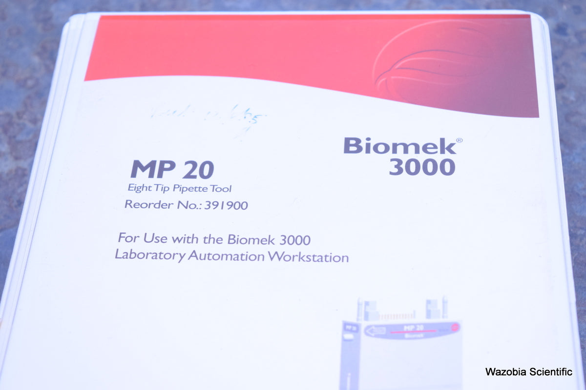 BECKMAN COULTER BIOMEK 3000 WORKSTATION MP 20 EIGHT TIP PIPETTE TOOL