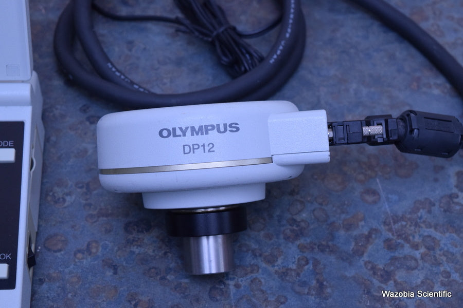 OLYMPUS DP12 MICROSCOPE DIGITAL CAM WITH CONTROL MONITOR