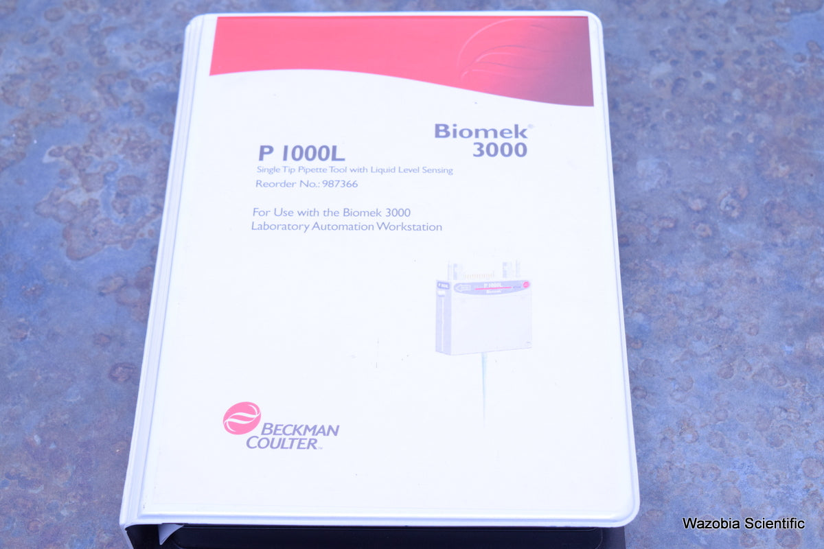 BECKMAN COULTER BIOMEK 3000 WORKSTATION P 1000L SINGLE TIP PIPETTE TOOL