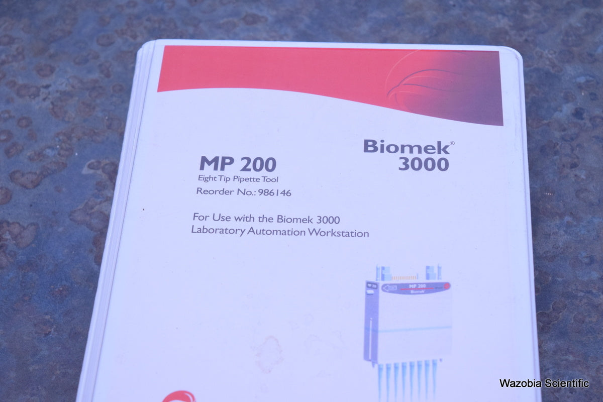 BECKMAN COULTER BIOMEK 3000 WORKSTATION MP 200 EIGHT TIP PIPETTE TOOL
