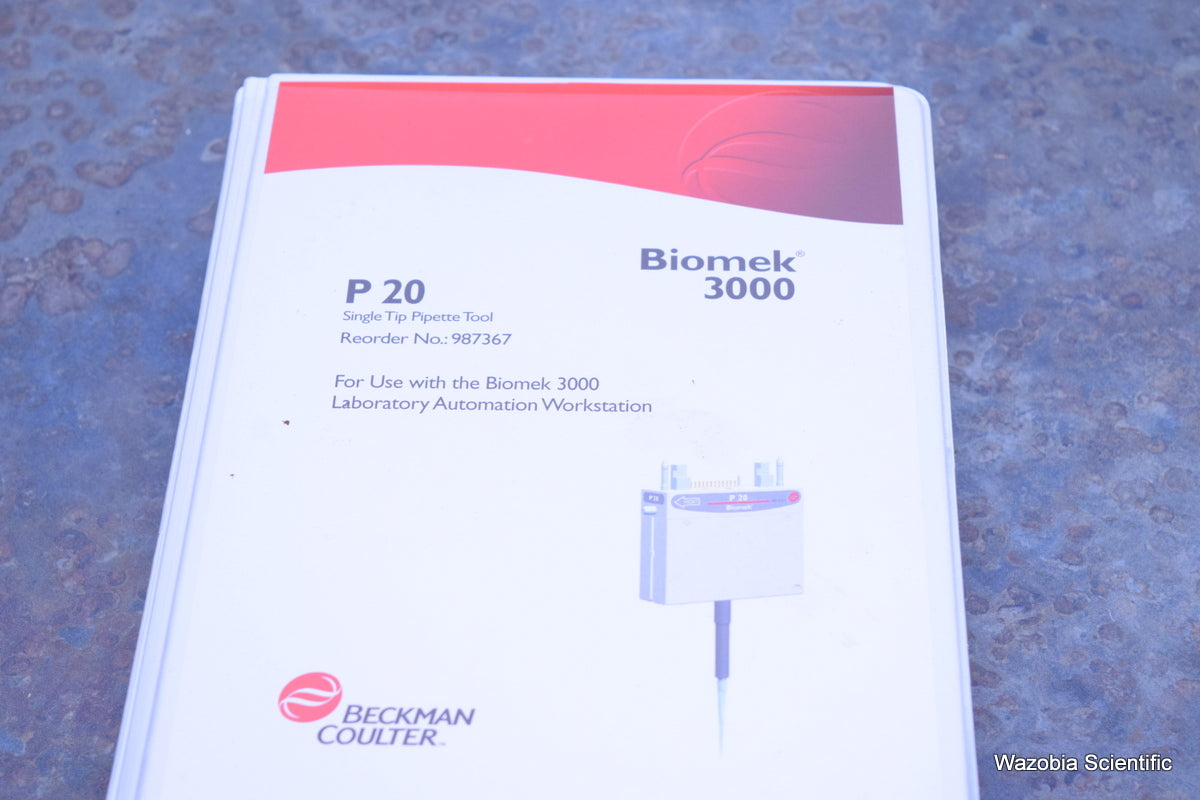 BECKMAN COULTER BIOMEK 3000 WORKSTATION P 20 SINGLE TIP PIPETTE TOOL