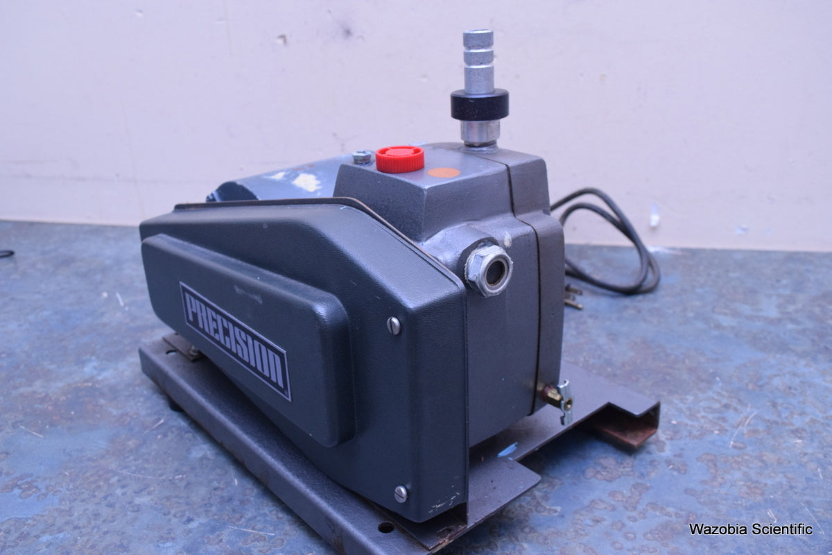 PRECISION VACUUM PUMP MODEL S35  35 1/M (1.23 CFM) 15 MICRON LABORATORY PUMP