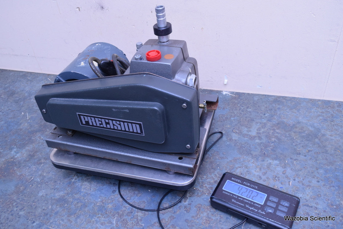 PRECISION VACUUM PUMP MODEL S35  35 1/M (1.23 CFM) 15 MICRON LABORATORY PUMP