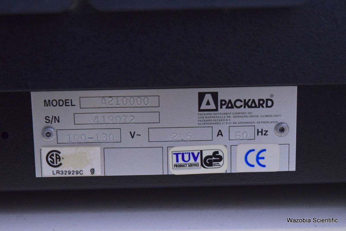 PACKARD TRI-CARB 2100TR LIQUID SCINTILLATION ANALYZER A210000