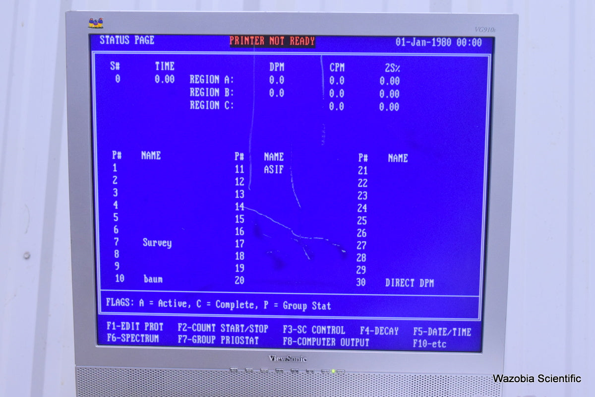 PACKARD TRI-CARB 2100TR LIQUID SCINTILLATION ANALYZER A210000