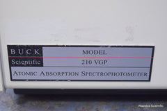 BUCK SCIENTIFIC 210 VGP AAS ATOMIC ABSORPTION SPECTROPHOTOMETER 220-AS & 220-GF